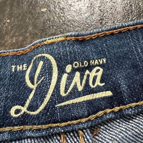 Old Navy “The Diva” Women’s Jeans Cotton Blend Size 12 Regular Small Rips - Picture 4 of 12